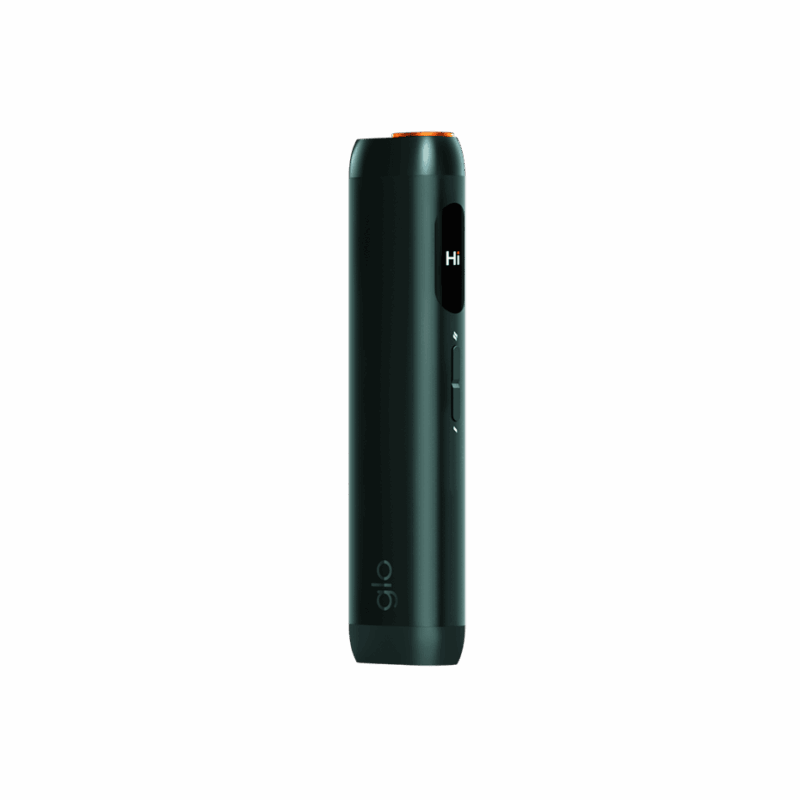 glo Hilo Emerald — compact 76 g HILO device in deep jewel-green finish