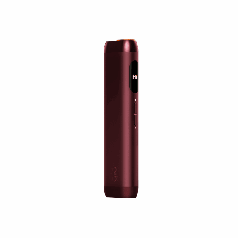glo Hilo Ruby — TurboStart heat-not-burn device in warm-red gemstone finish