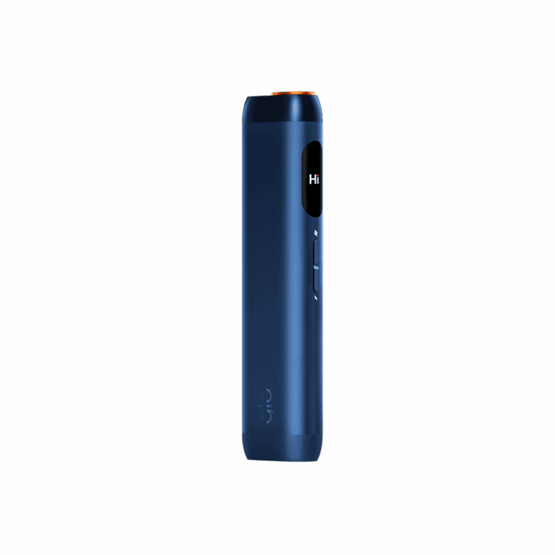glo Hilo Sapphire — deep-blue HILO heat-not-burn device
