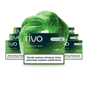 Rivo Green Click carton — glo HILO green-mint rooibos sticks