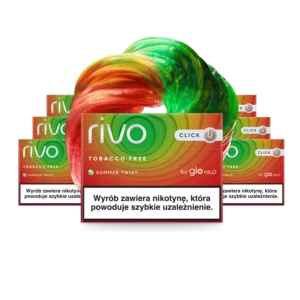 Rivo Summer Twist carton — glo HILO watermelon-cucumber rooibos sticks