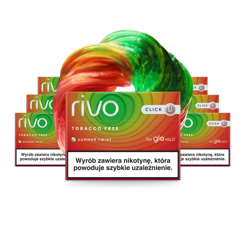 Rivo Summer Twist carton — glo HILO watermelon-cucumber rooibos sticks