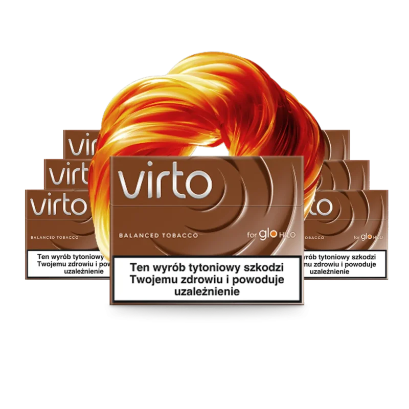 Virto Balanced Tobacco Karton — glo HILO Tabakerhitzer Sticks mit Röstnoten
