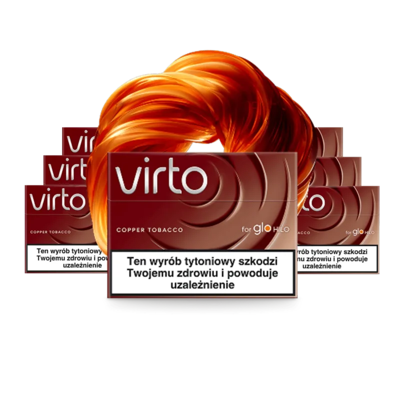 Virto Copper Tobacco Karton — glo HILO Tabakerhitzer Sticks mit Röstnoten