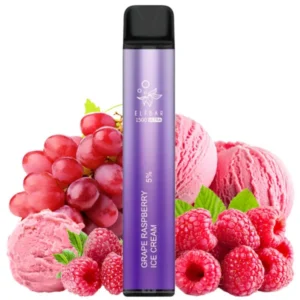 ELFBAR 1500 ULTRA Grape Raspberry Ice Cream — svapo usa e getta, fino a 1500 puff